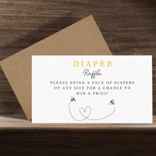 Carte de boîtier de Baby shower de momie à abeille