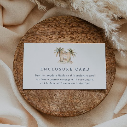 Carte de boîtier de Baby shower de Surf côtier mod