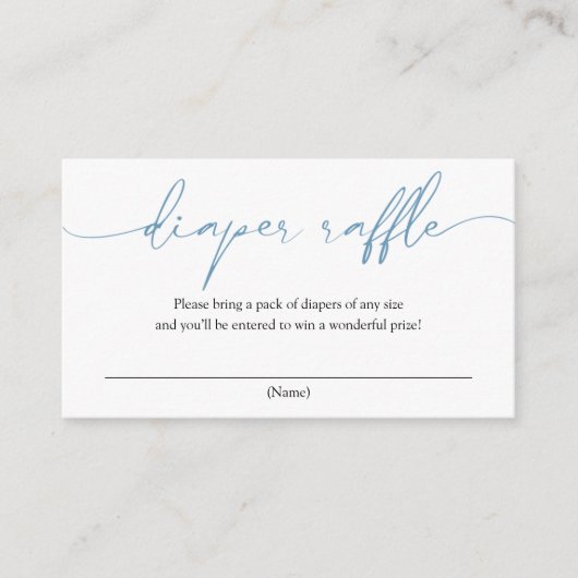 Carte de boîtier de calligraphie bleue (Devant)