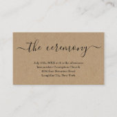 Carte de boîtier de cérémonie mariage - Simple (Devant)