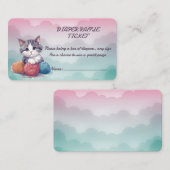 Carte de boîtier de chaton de rabat (Devant / Derrière)