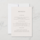 Carte de boîtier de code Qr de Mariage beige neutr (Devant)