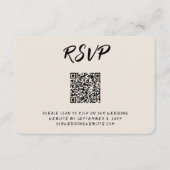 Carte de boîtier de code QR RSVP RSVP Heaven (Devant)