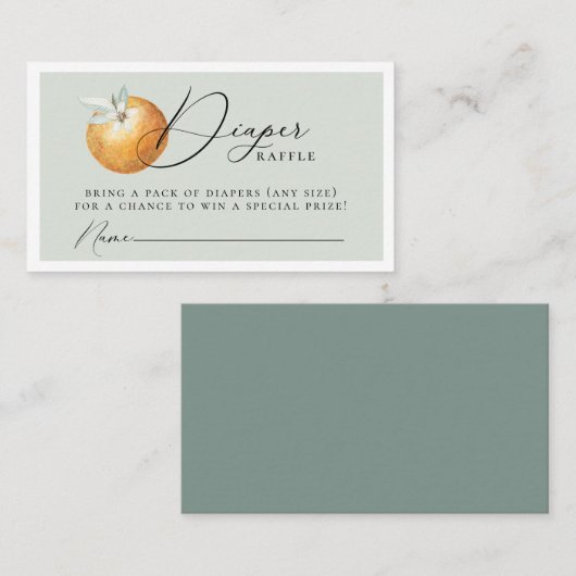 Carte de boîtier de couches élégantes Citrus Orang (Devant / Derrière)