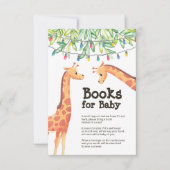 Carte de boîtier de demande de Baby shower Giraffe (Devant)