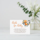 Carte de boîtier de demande de carnet de Baby show (Debout devant)