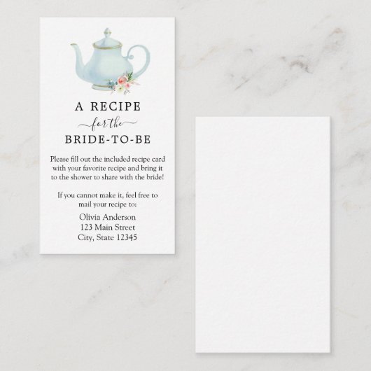 Carte de boîtier de demande de Fête des mariées de (Devant / Derrière)