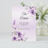 Carte de boîtier de détail de couleur d'eau violet (Debout devant)