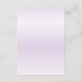 Carte de boîtier de détail de couleur d'eau violet (Dos)