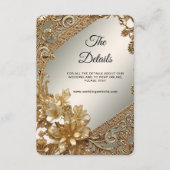 Carte de boîtier de détail Floral Ornate Or modern (Devant)