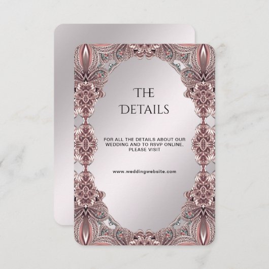 Carte de boîtier de détail rose (Devant / Derrière)