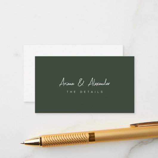 Carte de boîtier de détail simple Script Mariage i (Devant/Arrière en situation)