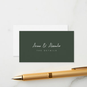 Carte de boîtier de détail simple Script Mariage i