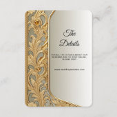 Carte de boîtier de détails ornée d'or moderne (Devant)