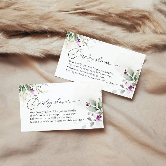 Carte de boîtier de douche à affichage vert violet