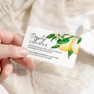 Carte de boîtier de douche à ciel ouvert citron ve