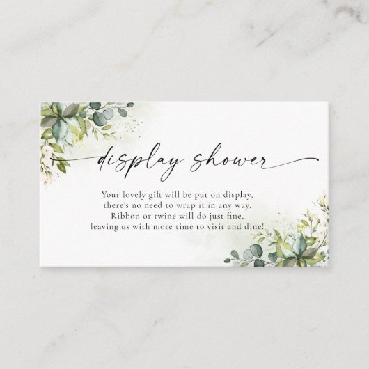 Carte de boîtier de douche à écran vert (Devant)