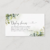 Carte de boîtier de douche à écran vert (Devant)