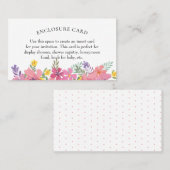 Carte de boîtier de douche à fleurs tropicale Aloh (Devant / Derrière)