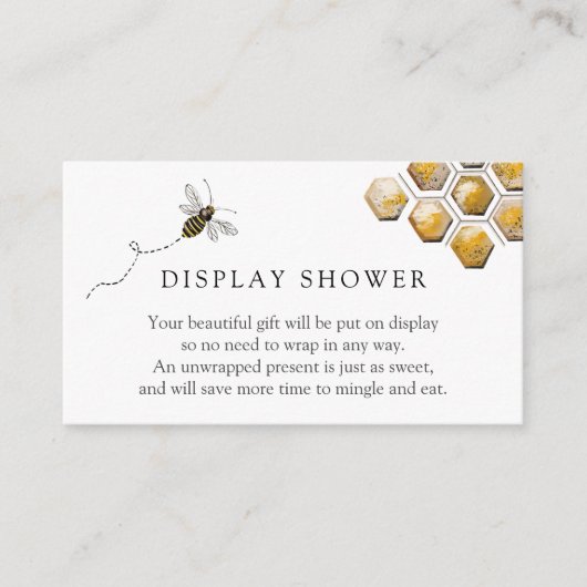 Carte de boîtier de douche d'affichage d'abeille (Devant)