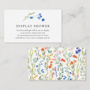 Carte de boîtier de douche d'affichage Fleur sauva