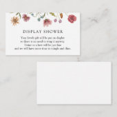 Carte de boîtier de douche d'affichage fleur sauva (Devant / Derrière)