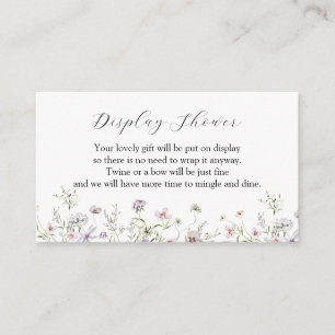 Carte de boîtier de douche de Fleur sauvage violet