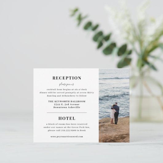 Carte de boîtier de Faire-part de mariage d'atmosp (Debout devant)