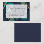 Carte de boîtier de Fête des mariées géométrique m (Devant / Derrière)