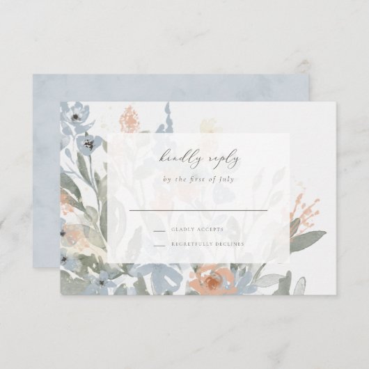 Carte de boîtier de jardin fleuri (Devant / Derrière)