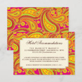 Carte de boîtier de la Motif Party Rich Gold Paisl (Devant / Derrière)