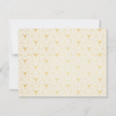 Carte de boîtier de Mariage Art Déco géométrique (Dos)