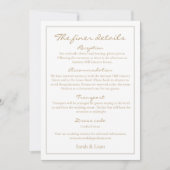 Carte de boîtier de Mariage floral blanc (Devant)