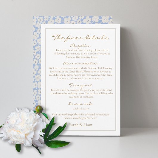 Carte de boîtier de Mariage floral blanc