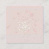 Carte de boîtier de Mariage romantique Blush (Dos)