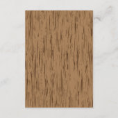 Carte de boîtier de Mariage rustique (Dos)