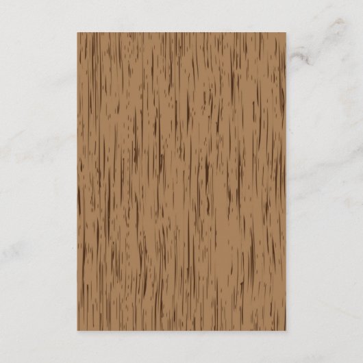 Carte de boîtier de Mariage rustique (Dos)