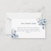 Carte de boîtier de note florale bleue (Devant)