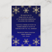 Carte de boîtier de Parties scintillant bleue, or (Dos)