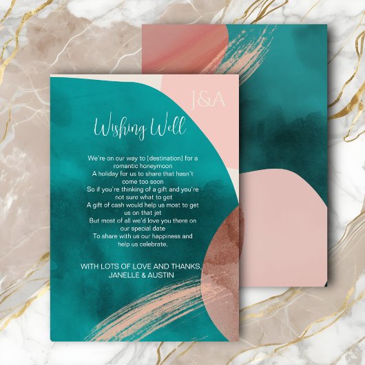 Carte de boîtier de puits de Wishing ABSTRAIT WATE