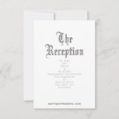 Carte de boîtier de réception Blackletter (Devant)