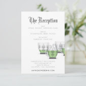 Carte de boîtier de réception Crystal Punch Bowl (Debout devant)