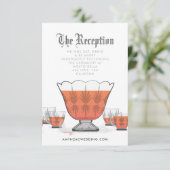 Carte de boîtier de réception Crystal Punch Bowl (Debout devant)
