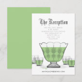 Carte de boîtier de réception Crystal Punch Bowl (Devant / Derrière)