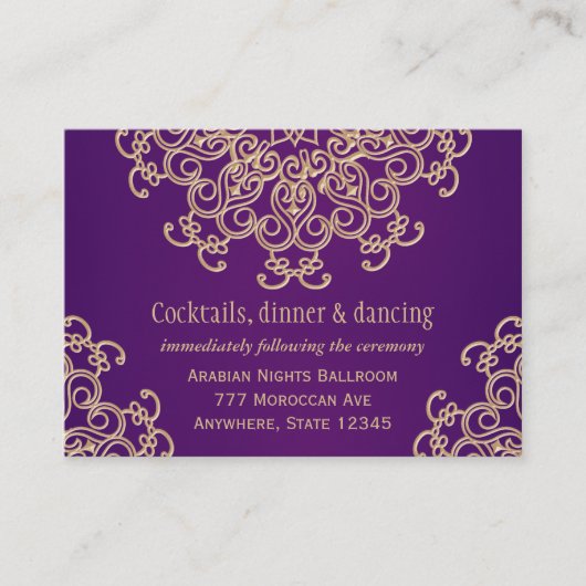 Carte de boîtier de réception de style indien viol (Devant)