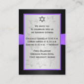 Carte de boîtier de réception noire, violette et a (Dos)