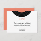 Carte de boîtier de réception Retro Vinyl Record (Devant / Derrière)