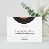 Carte de boîtier de réception Retro Vinyl Record (Debout devant)