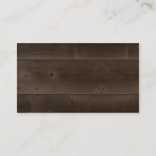 Carte de boîtier de ticket d'entrée rustique (Dos)