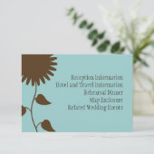 Carte de boîtier de tournesol en bleu (Debout devant)